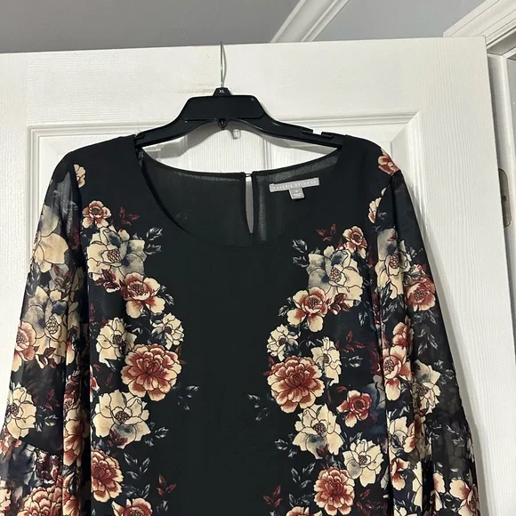 NWT Valerie Stevens Plus Floral Blouse - Picture 2 of 16